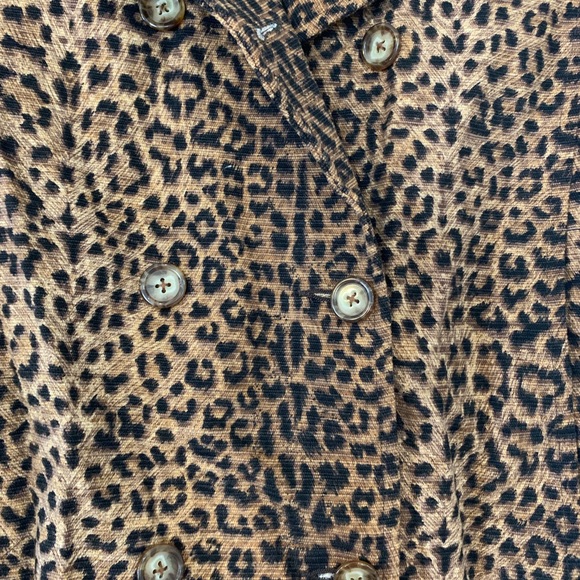 Judy Lee Cole Leopard Print Fur Jacket Size 8 - Picture 3 of 4